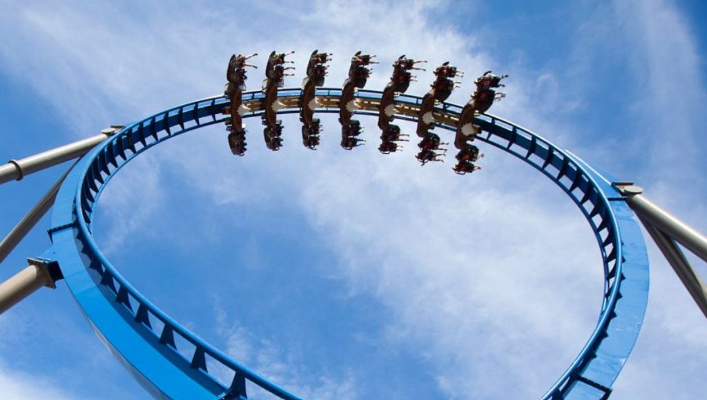 the wild eagle at dollywood going upside down