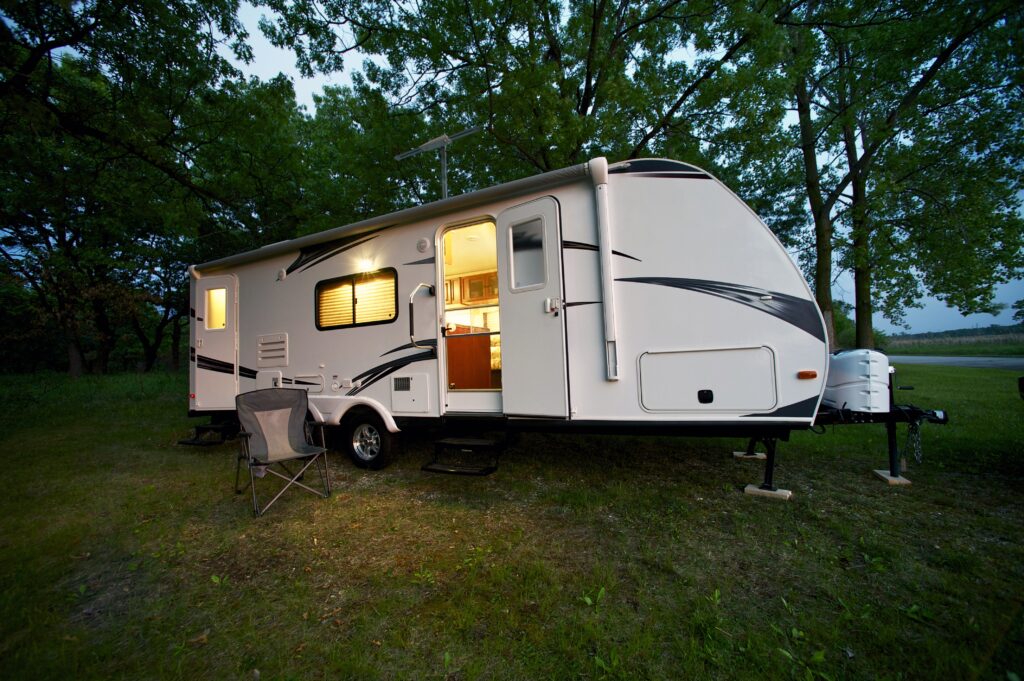 25 foot travel trailer at an rv park near hendersonville tn